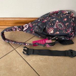 NWT. Vera Bradley Felicity Paisley mini sling backpack